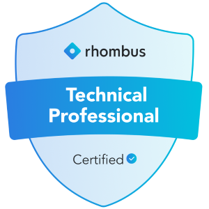 rhombus certified badge -lr